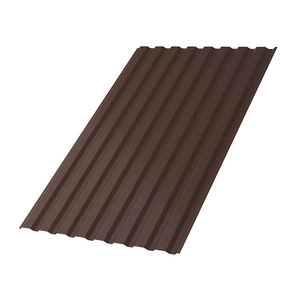 Профлист МП-20х1100-A (VALORI-20-Brown-0,5) цвет BROWN (КОРИЧНЕВЫЙ)