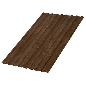 Профлист С-44x1000-A (ECOSTEEL-01-МореныйДуб-0,5) цвет МОРЁНЫЙ ДУБ
