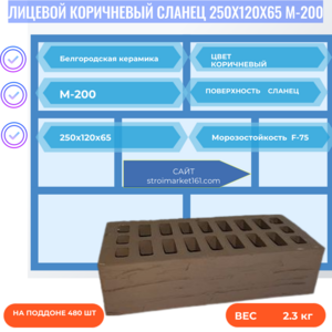 Лицевой Коричневый Сланец