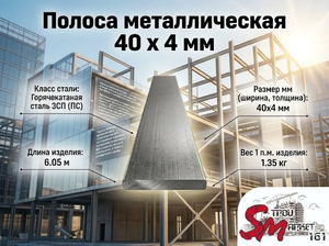 Полоса 40 x 4 мм