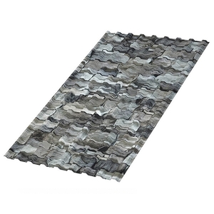 Профлист МП-20x1100-R (ECOSTEEL-01-БелыйКамень-0,5) цвет БЕЛЫЙ КАМЕНЬ