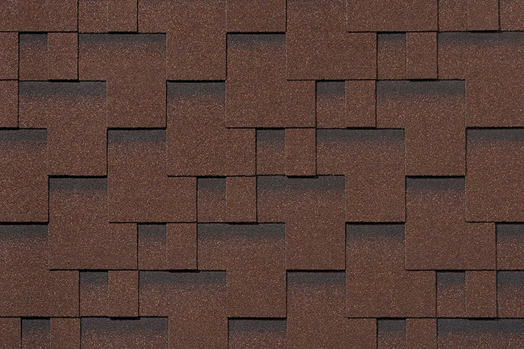Roofshield, Classic (Классик), Нарезка Модерн, Коричневый с оттенением