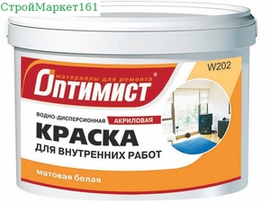 Краска В/Э W202 мат/белая 