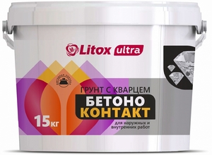 Грунтовка бетоноконтакт Литокс 15кг