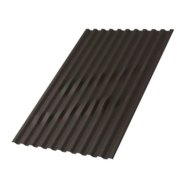 Профлист С-21х1000-A (VALORI-20-DarkBrown-0,5) цвет DARK BROWN (ТЁМНО-КОРИЧНЕВЫЙ)