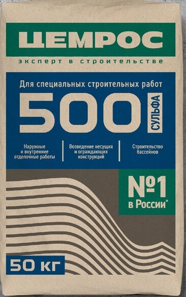Цемент ЦемРос черкесский M500 D20 50кг