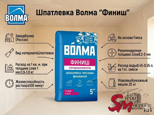 Шпатлевка Волма 