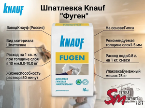 Шпатлевка Кnauf 
