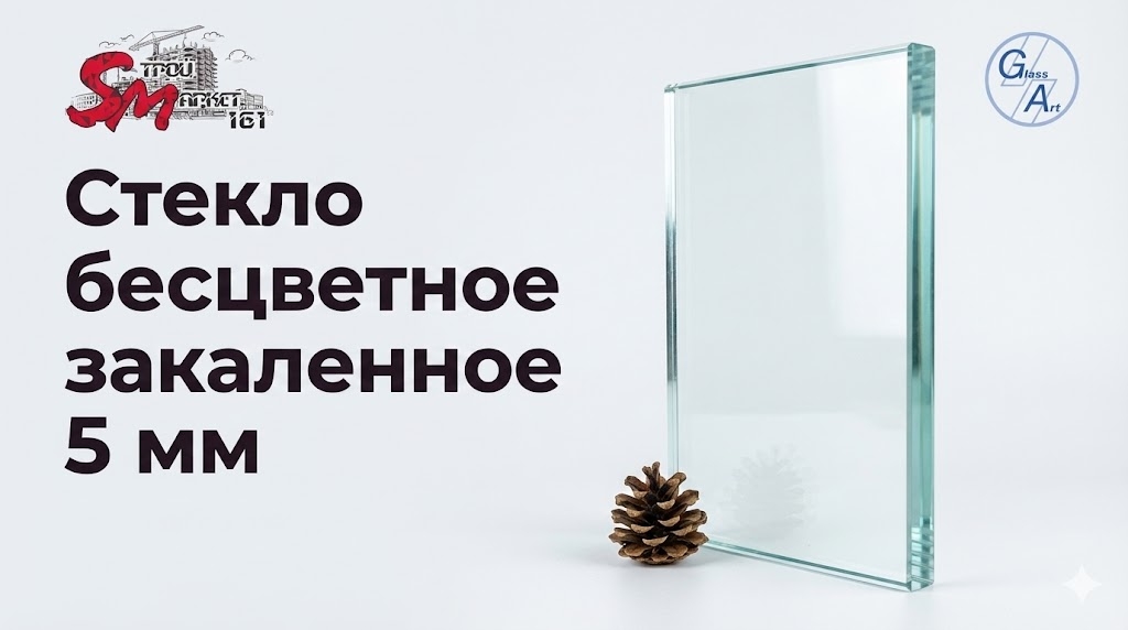Стекло бесцветное закаленное 5 мм